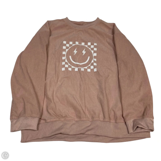 Top Long Sleeve By Shein In Pink, Size: Xl