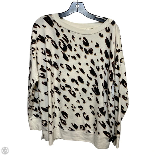 Top Long Sleeve By Wonderly In Cream, Size: Lp