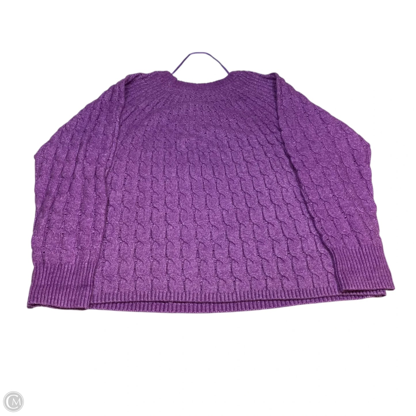 Sweater By Lane Bryant In Purple, Size: 1x