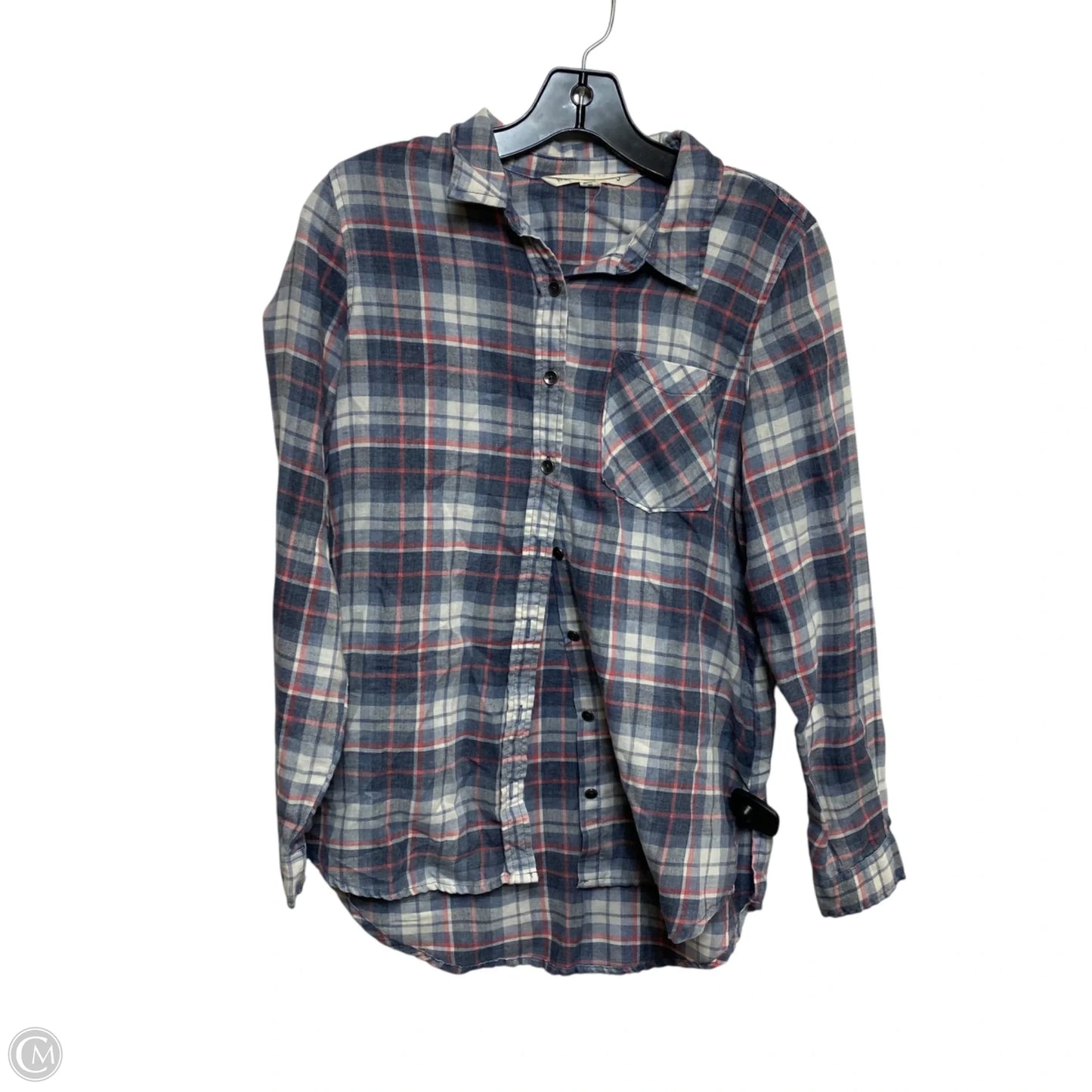 Top Long Sleeve By Vanilla Star In Blue & Red & White, Size: S