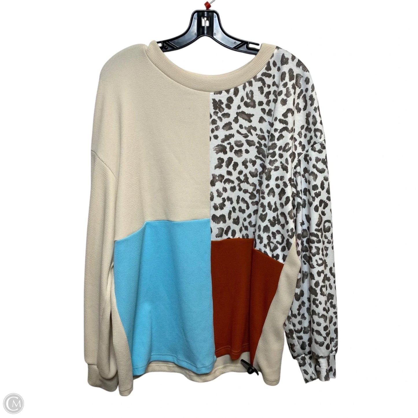 Top Long Sleeve By Cmf In Multi-colored, Size: Xxl