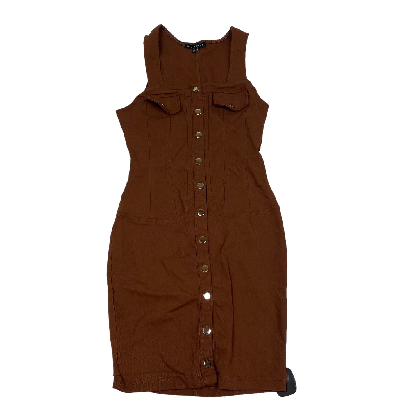 Brown Dress Casual Short Haute Monde, Size M