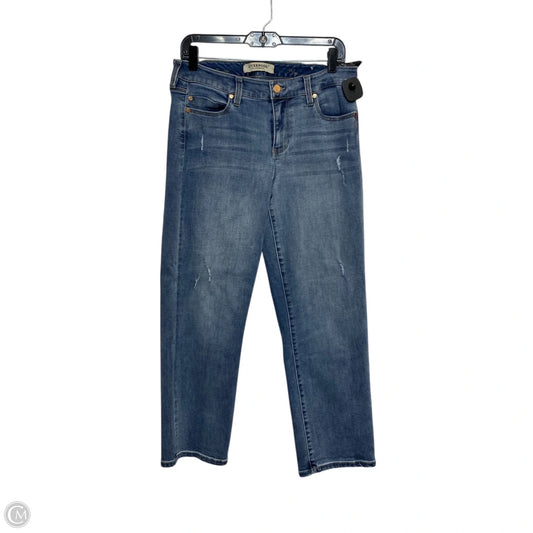 Jeans Straight By Liverpool In Blue Denim, Size: 10