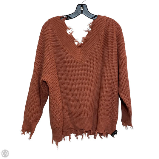 Sweater By Zenana In Pink, Size: L