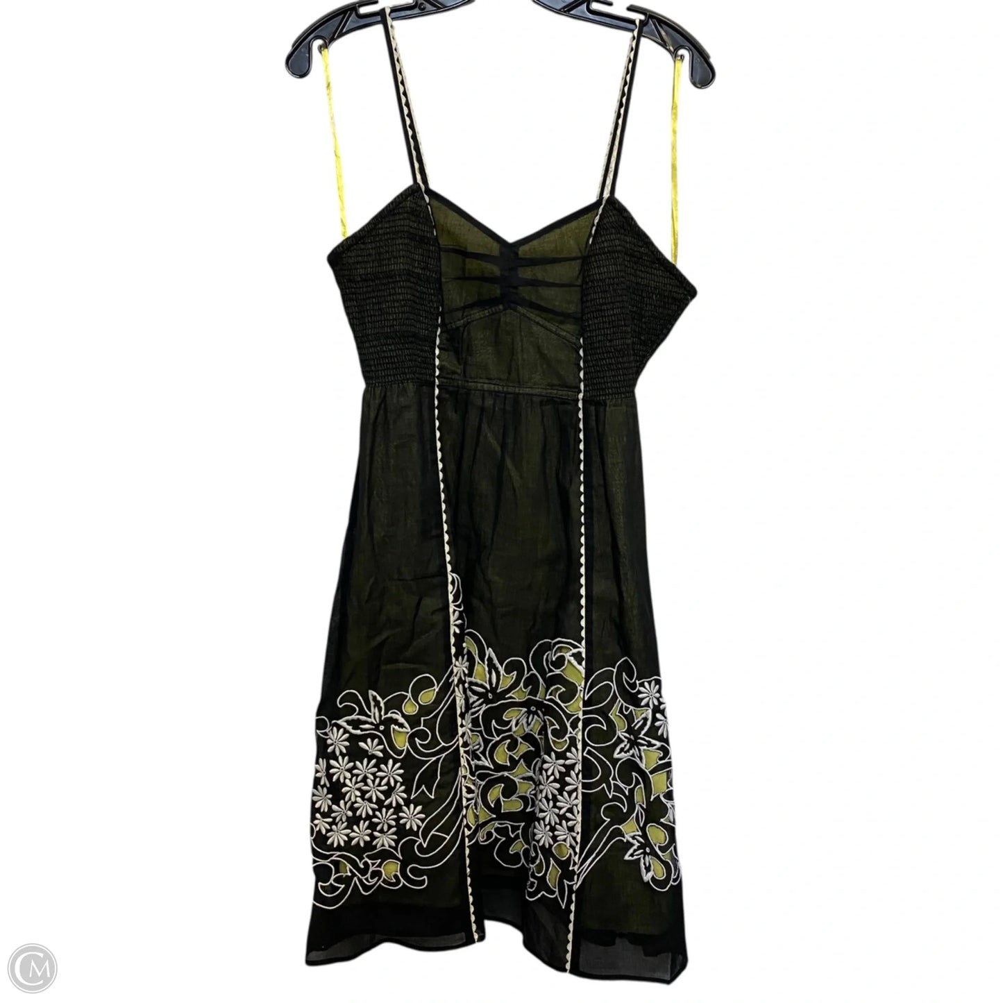 Dress Casual Short By Floreat In Black & Yellow, Size: S