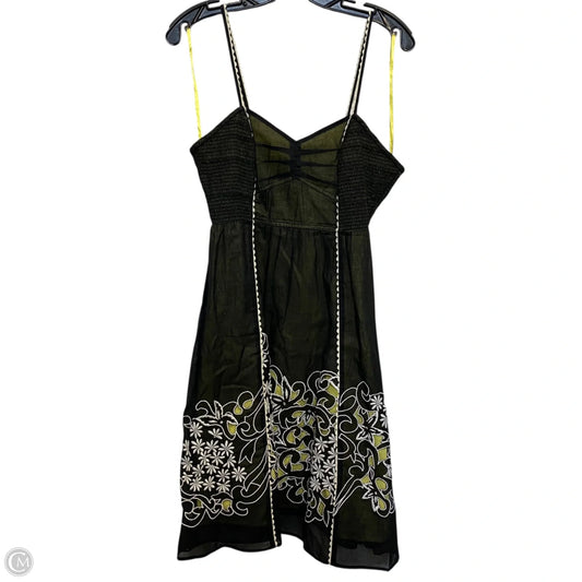 Dress Casual Short By Floreat In Black & Yellow, Size: S