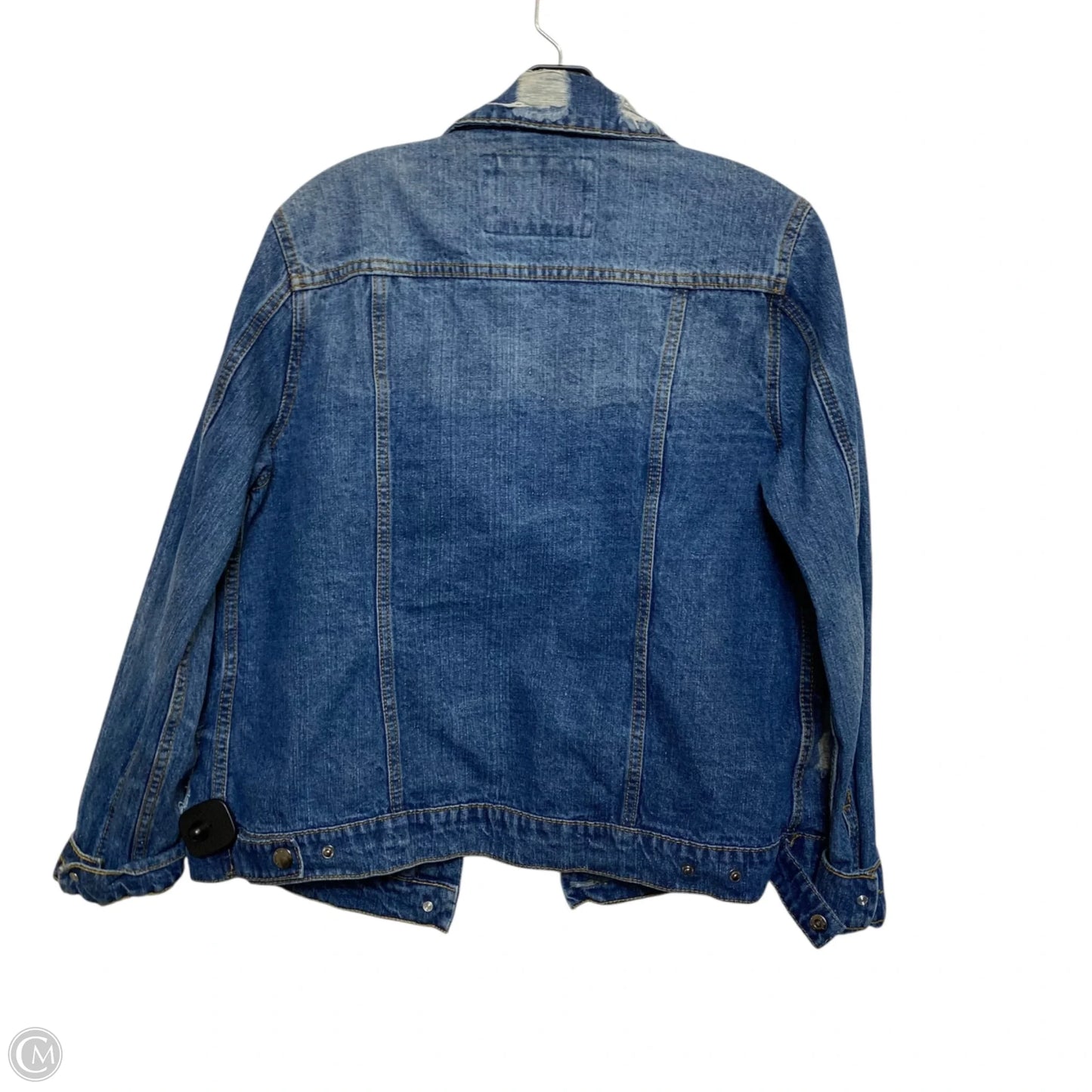 Jacket Denim By Ashley Vintage Charm In Blue Denim, Size: M