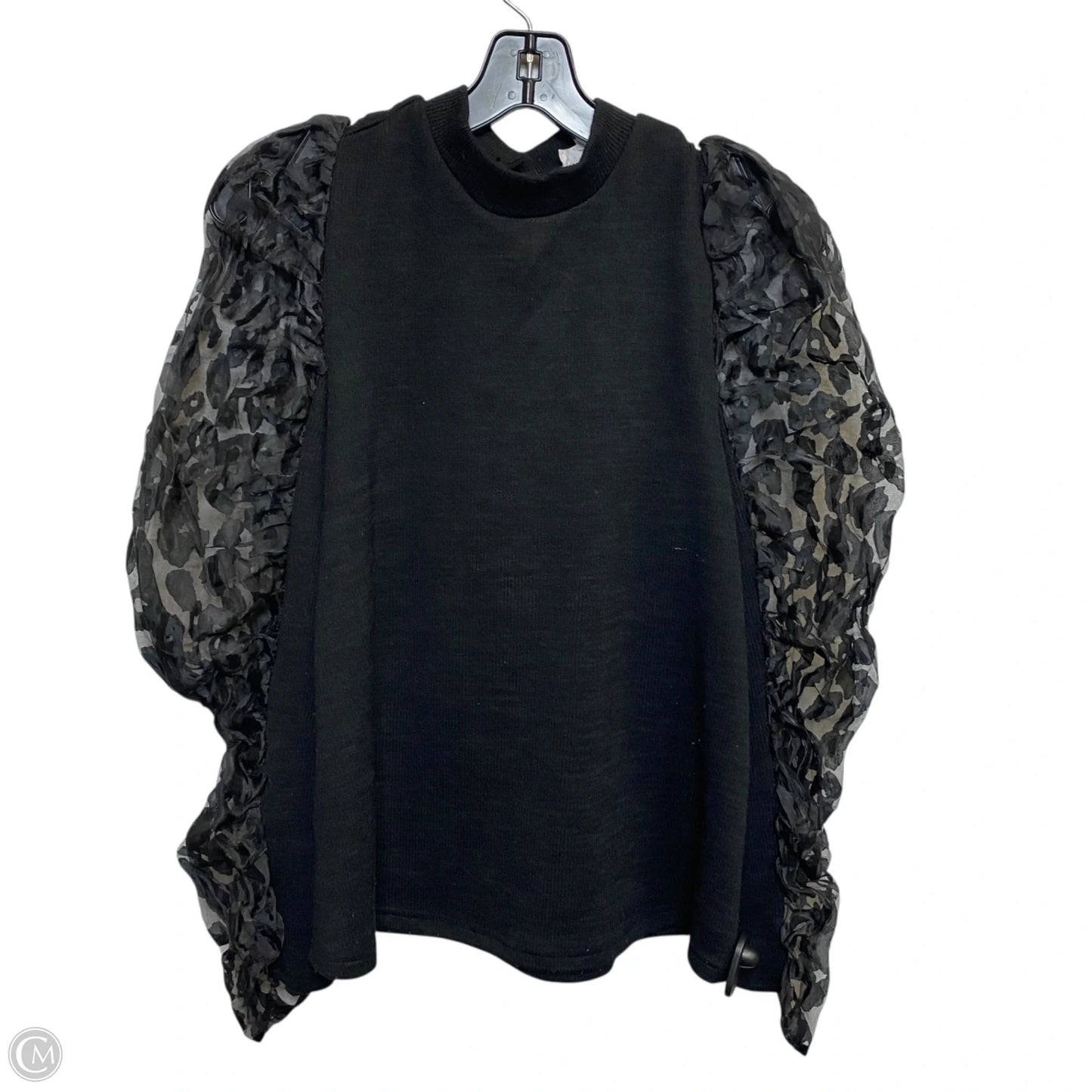 Top Long Sleeve By Thml In Black, Size: M