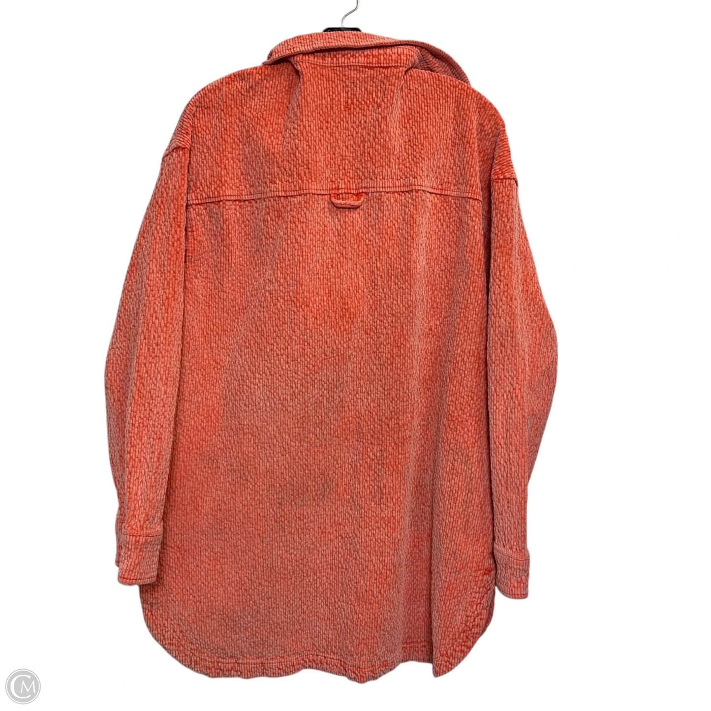 Jacket Shirt By Bdg In Coral, Size: L