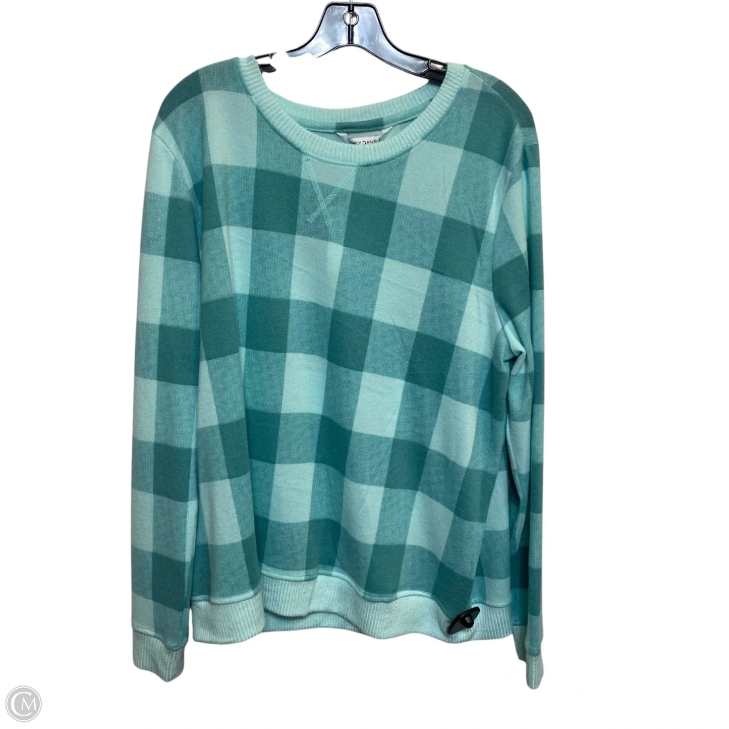 Top Long Sleeve By Emily Daniels In Green, Size: Xl
