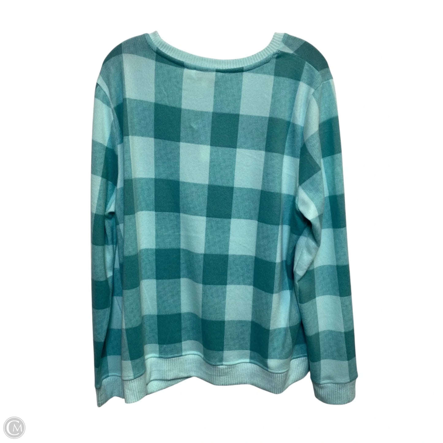 Top Long Sleeve By Emily Daniels In Green, Size: Xl
