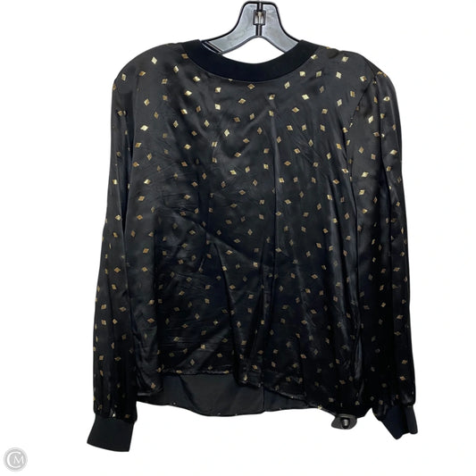 Top Long Sleeve By Garnet Hill In Black, Size: M