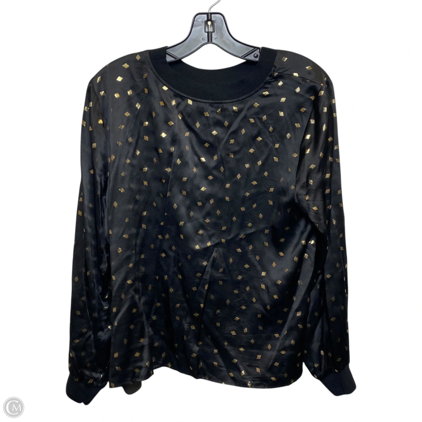 Top Long Sleeve By Garnet Hill In Black, Size: M