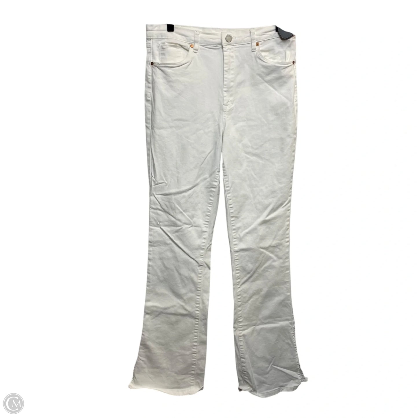 Jeans Flared By Blanknyc In White Denim, Size: 12