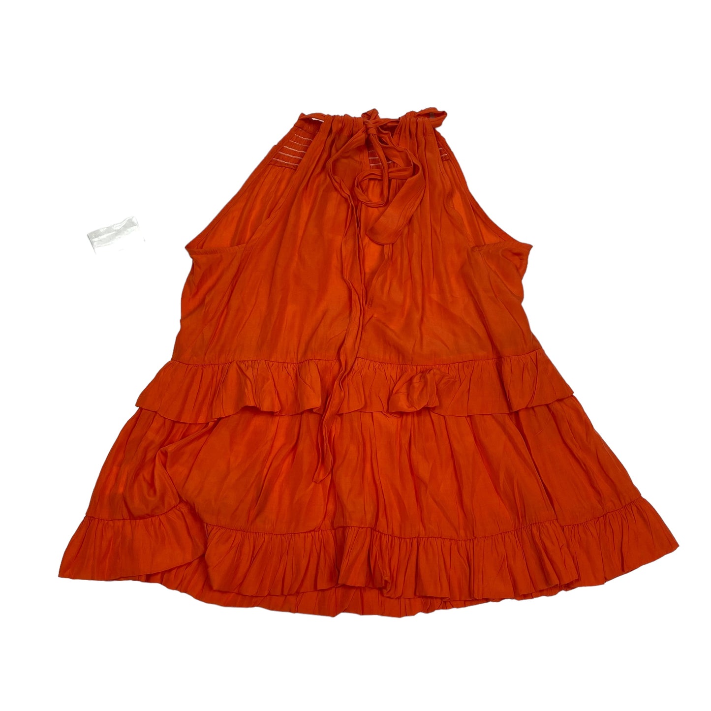 Orange Blouse Sleeveless Petal Roz, Size L