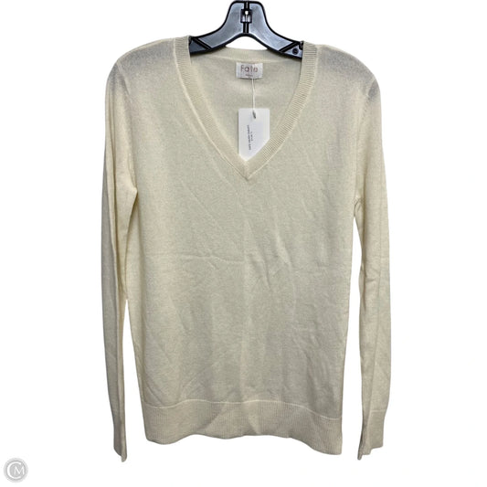 Top Long Sleeve By Fate In Cream, Size: S