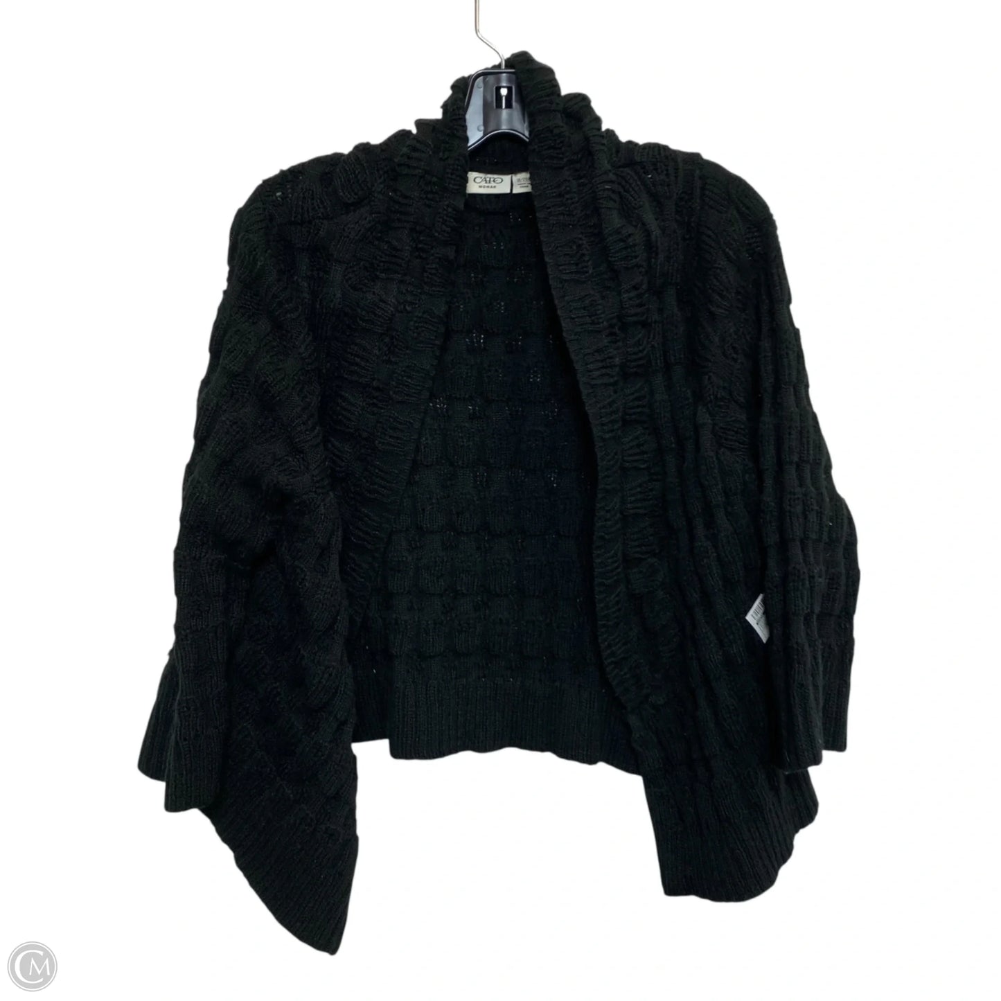 Sweater Cardigan By Cato In Black, Size: 1x