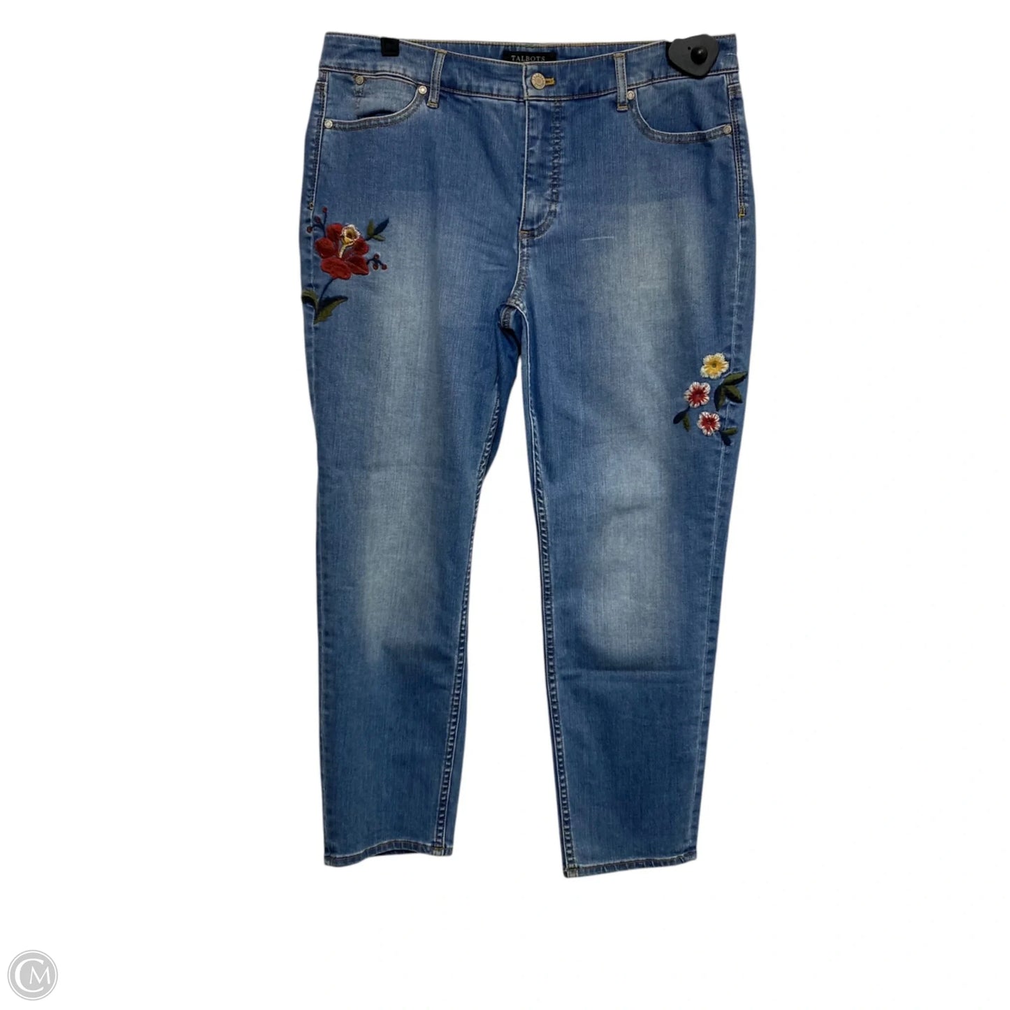 Jeans Skinny By Talbots In Blue Denim, Size: 12p