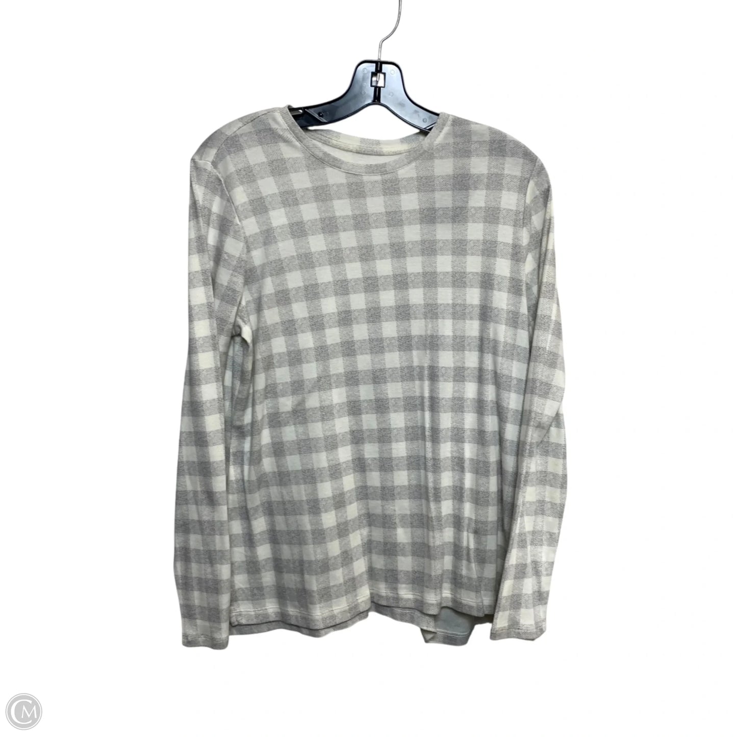 Top Long Sleeve Basic By J. Jill In Cream & Grey, Size: Mp