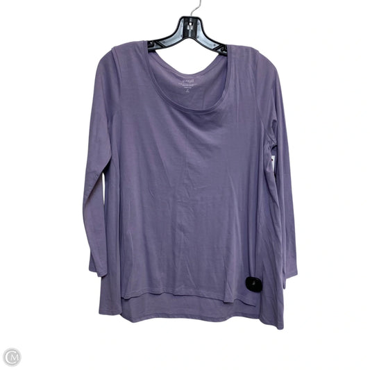 Top Long Sleeve Basic By Pure Jill In Purple, Size: Sp