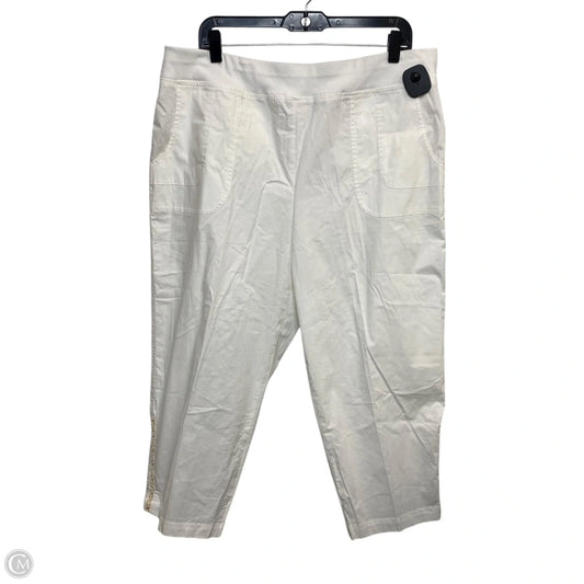 Pants Cropped By Zenergy By Chicos In Cream, Size: 14