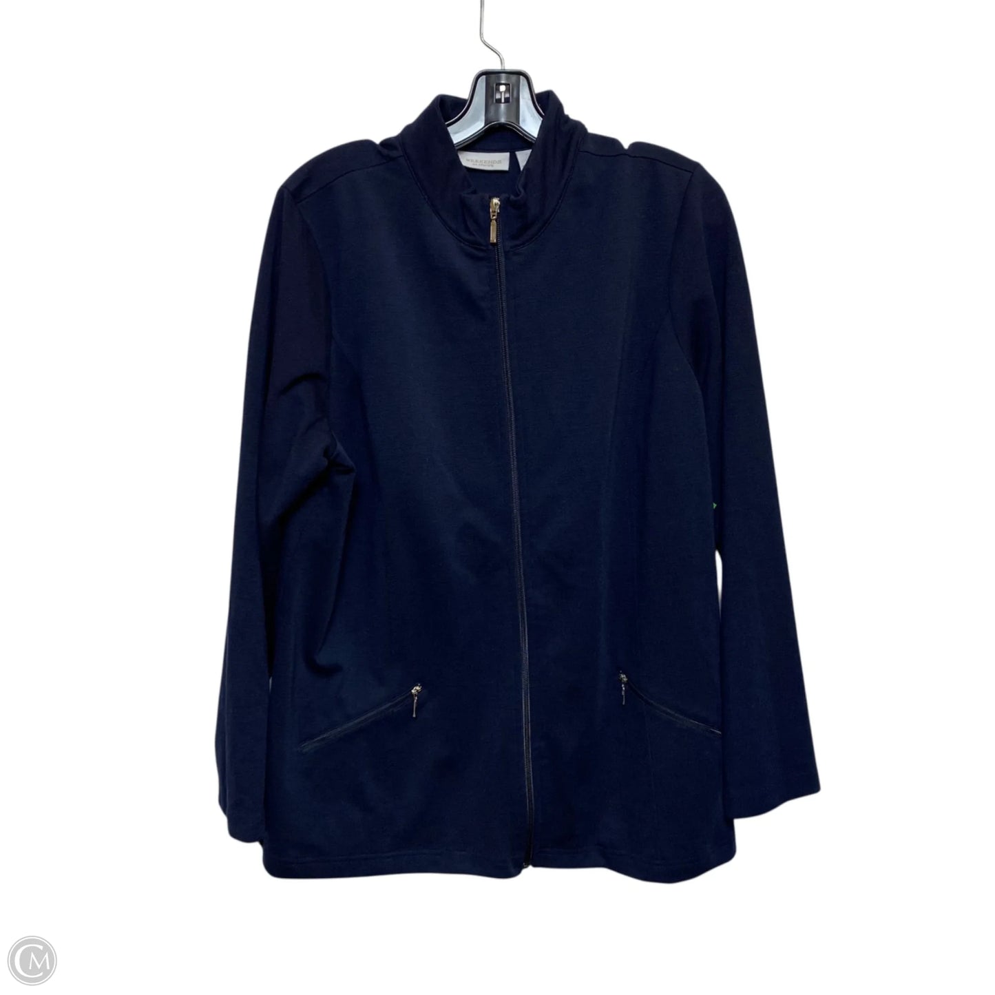 Jacket Other By Chicos In Navy, Size: Xl