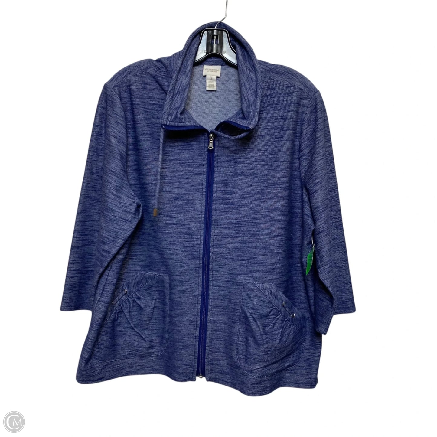 Jacket Other By Chicos In Blue, Size: Xl