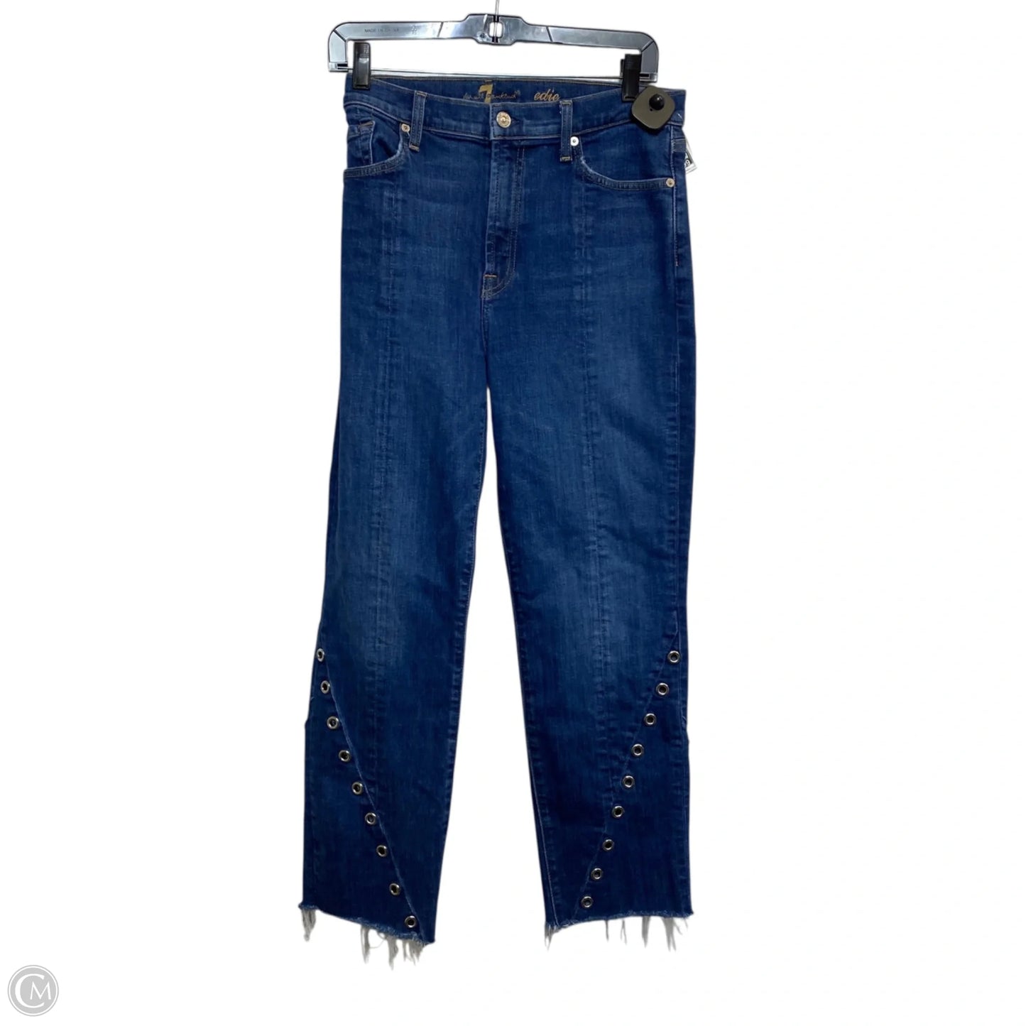 Jeans Designer By 7 For All Mankind In Blue Denim, Size: 14