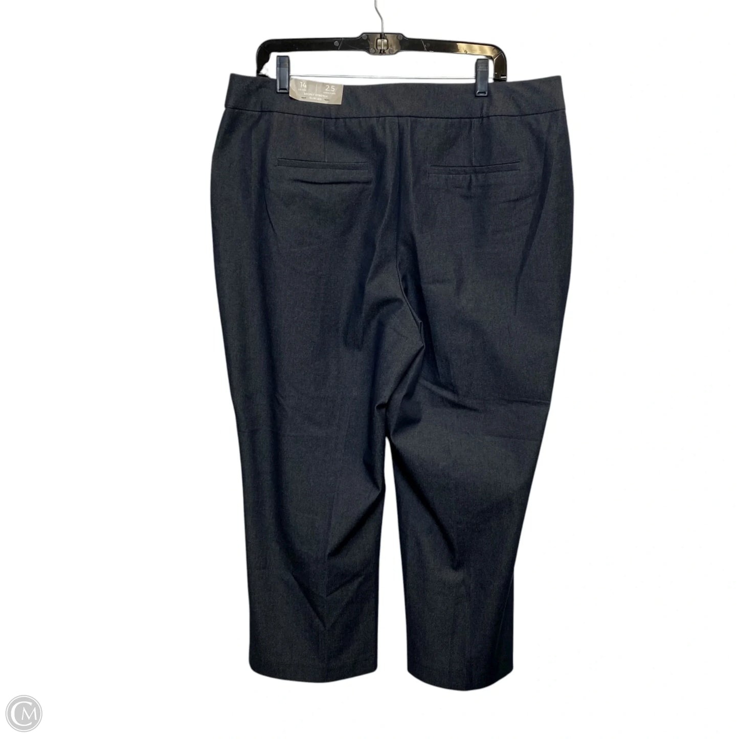 Pants Cropped By Chicos In Grey, Size: 14