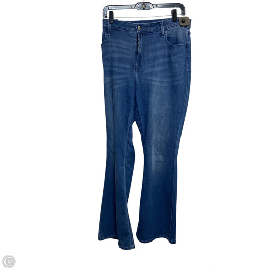 Jeans Flared By Old Navy In Blue Denim, Size: 14
