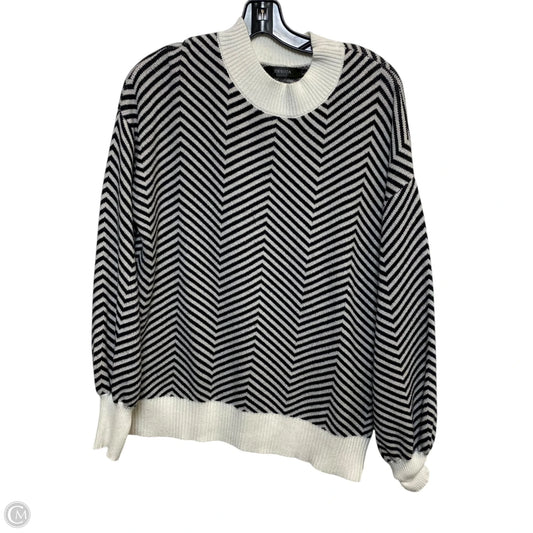 Sweater By Zesica In Black & White, Size: L