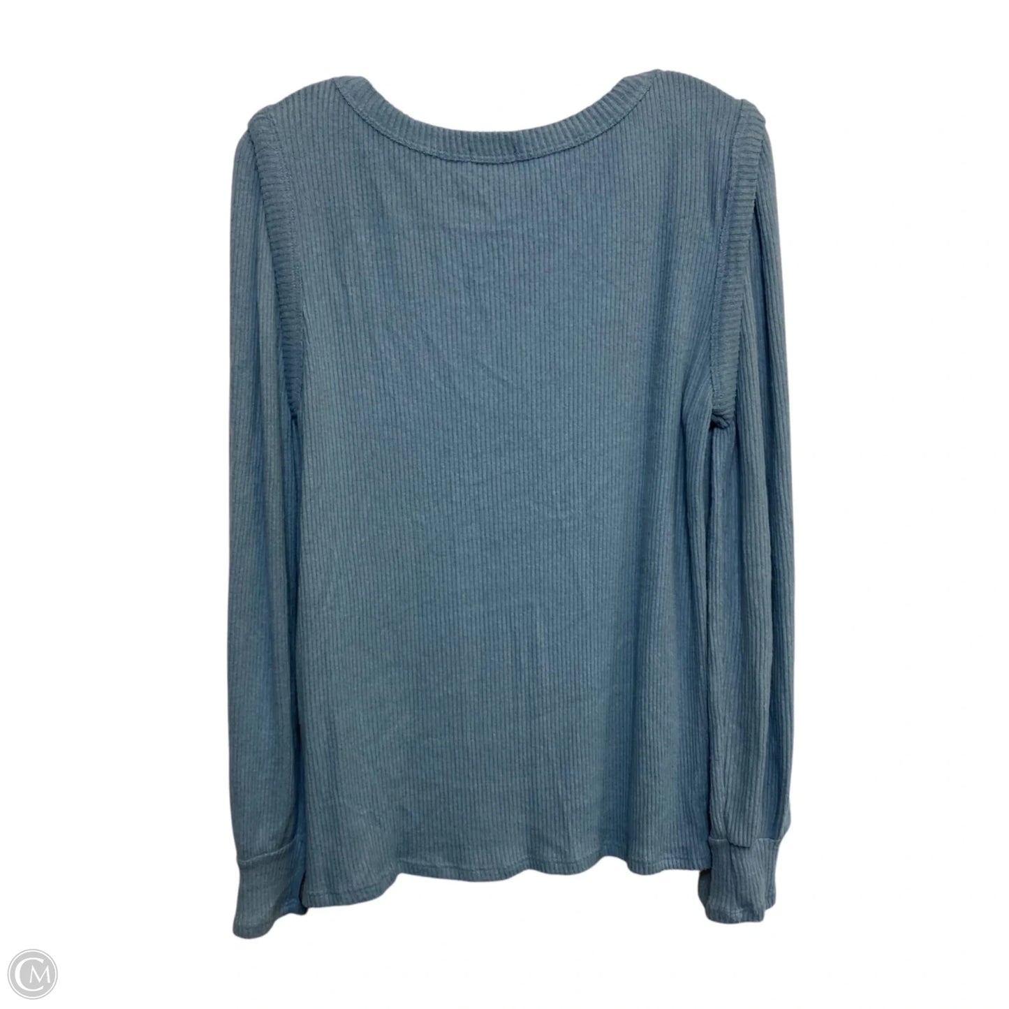 Top Long Sleeve By Bibi In Blue, Size: S