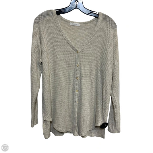 Top Long Sleeve By Cherish In Beige, Size: S