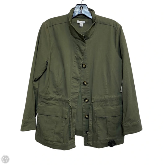 Jacket Utility By J. Jill In Green, Size: Sp