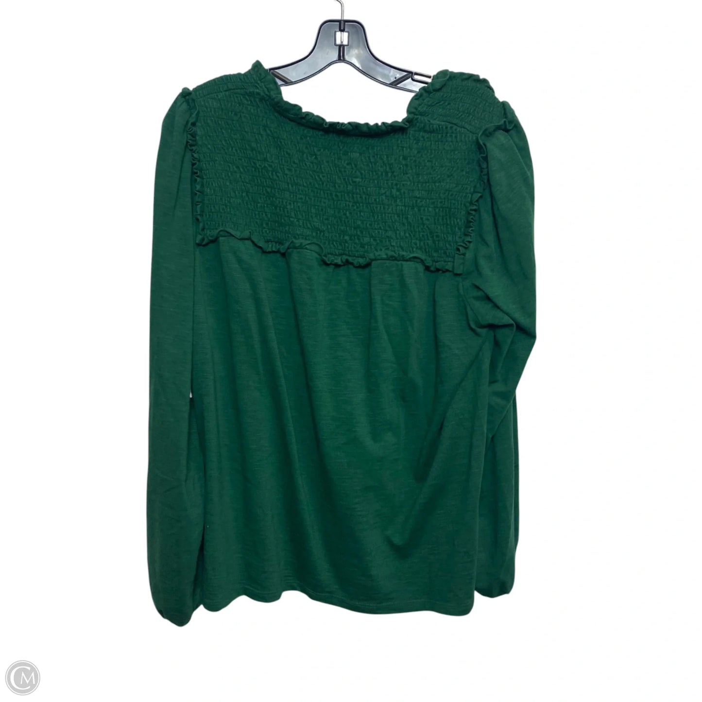 Top Long Sleeve By Crown And Ivy In Green, Size: Xl