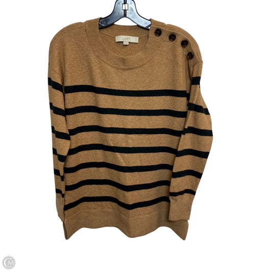 Top Long Sleeve By Loft In Brown, Size: S