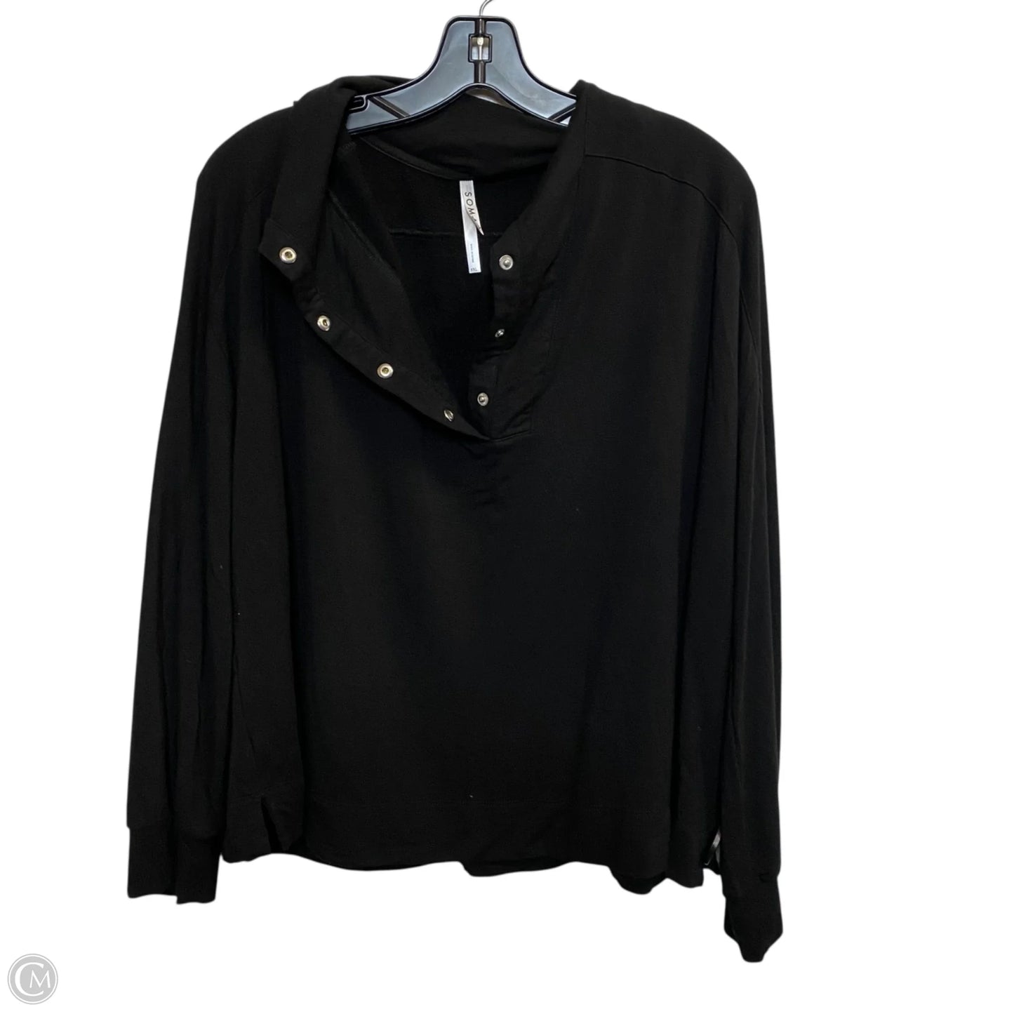 Top Long Sleeve By Soma In Black, Size: Xxl