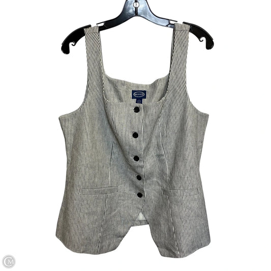 Vest Other By Scoop In Cream & Grey, Size: L