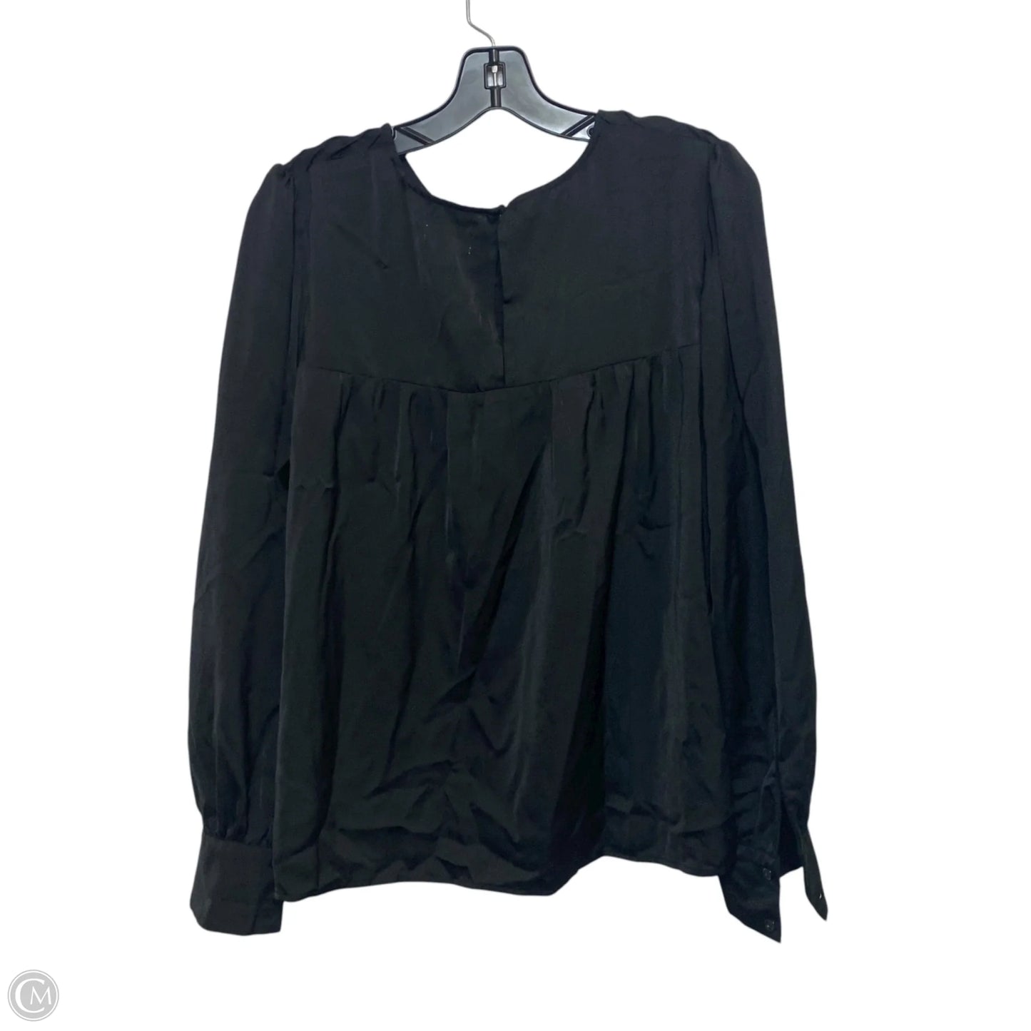 Blouse Long Sleeve By Wonderly In Black, Size: L