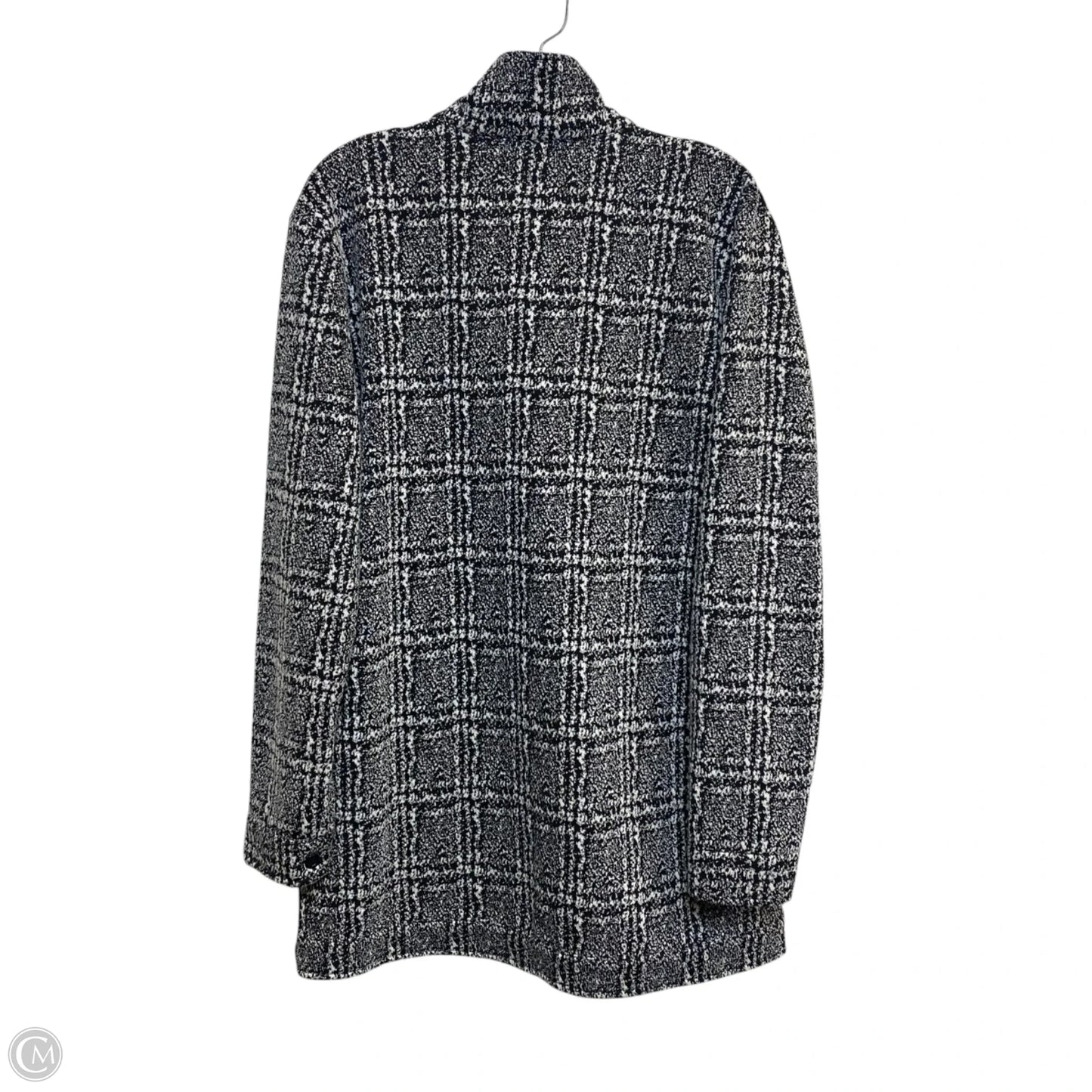 Jacket Shirt By Sugar Rain In Black & White, Size: M