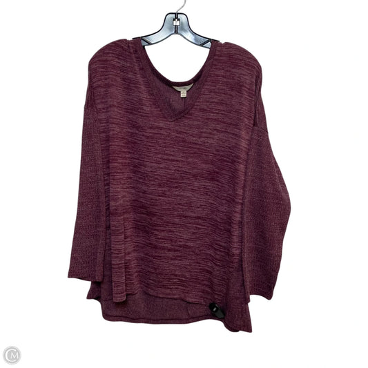 Top Long Sleeve By Terra & Sky In Purple, Size: 2x