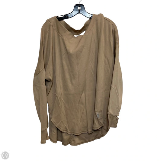 Top Long Sleeve By Free People In Tan, Size: L
