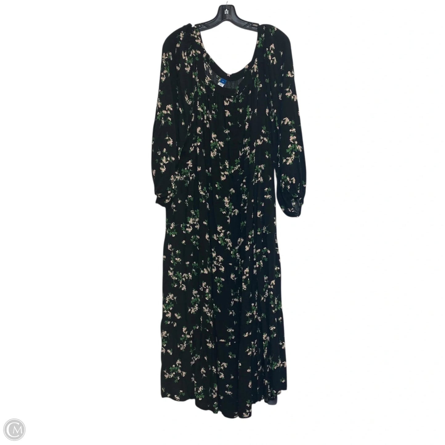 Dress Casual Midi By Old Navy In Black, Size: 3x