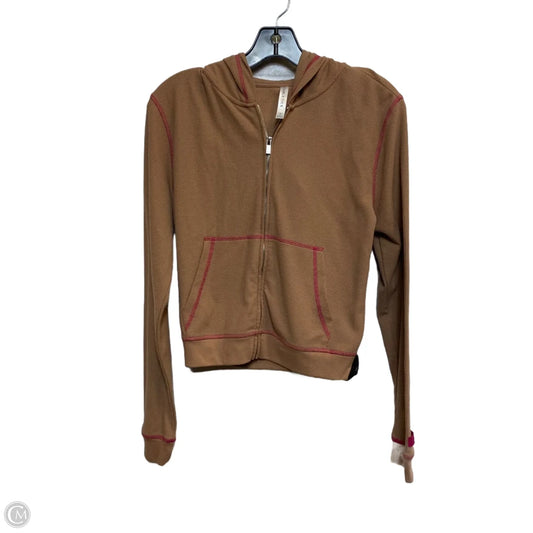 Athletic Jacket By Fabletics In Brown, Size: S
