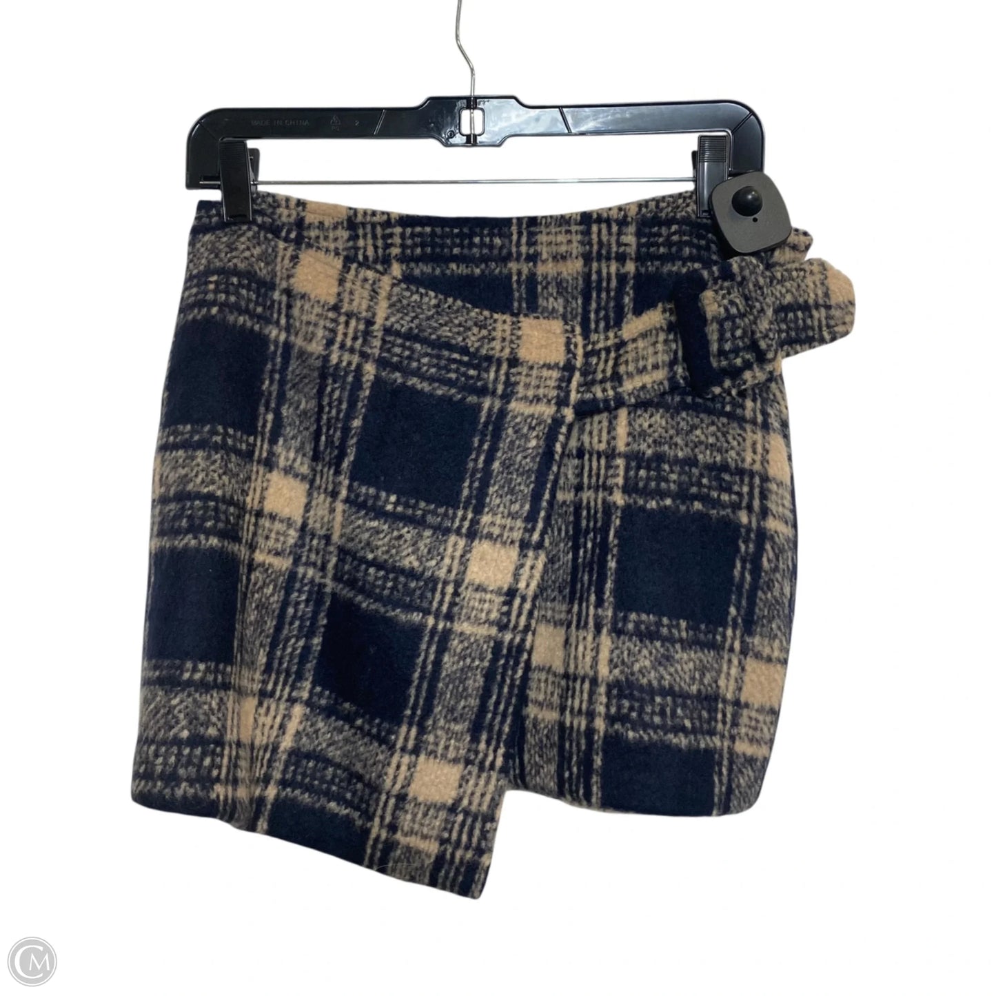 Skirt Mini & Short By Urban Outfitters In Blue & Tan, Size: S