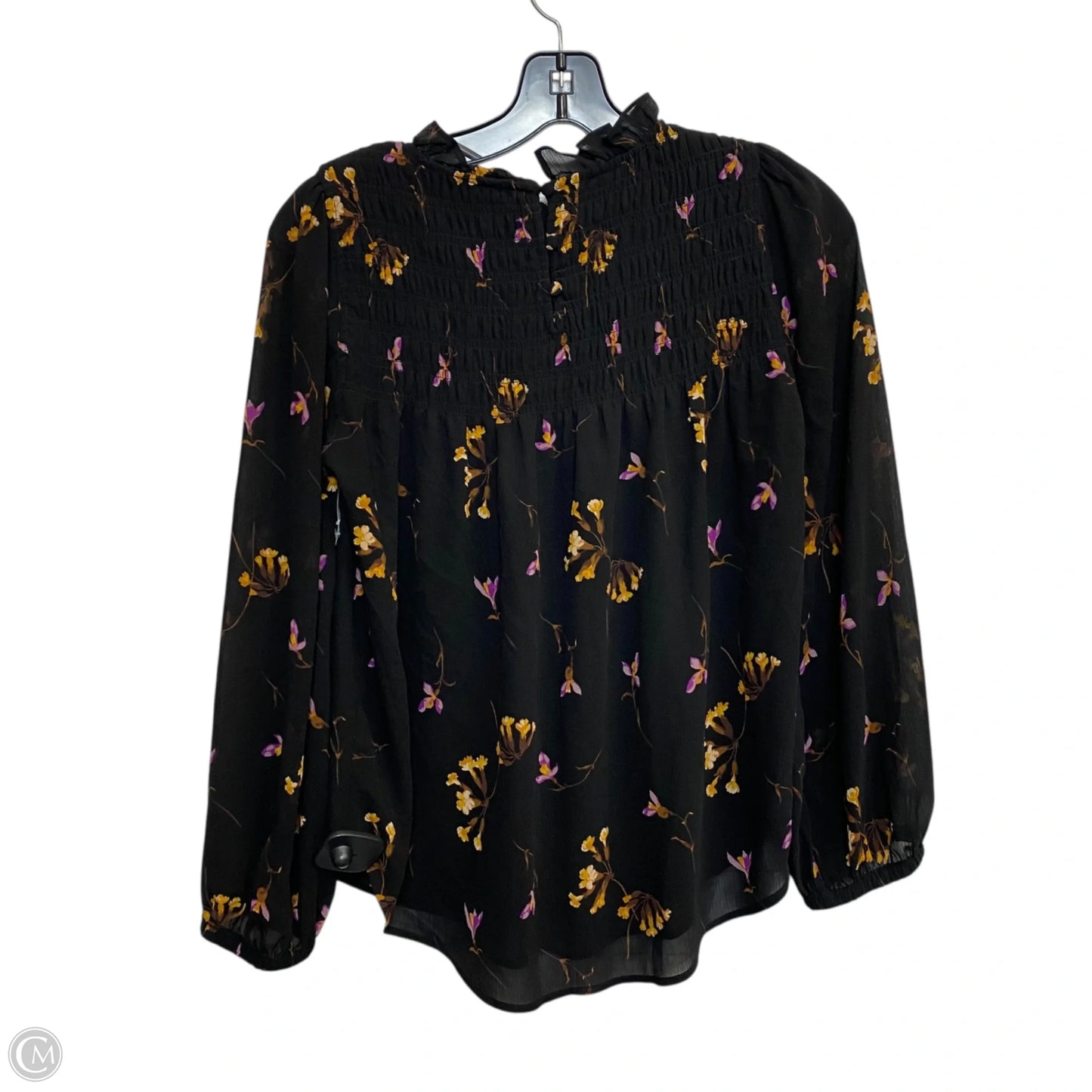 Top Long Sleeve By Madewell In Black, Size: Xs