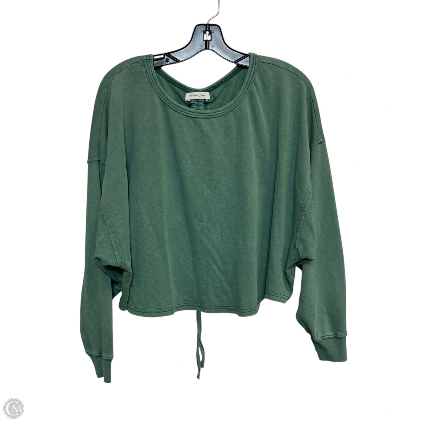 Top Long Sleeve By Mustard Seed In Green, Size: M