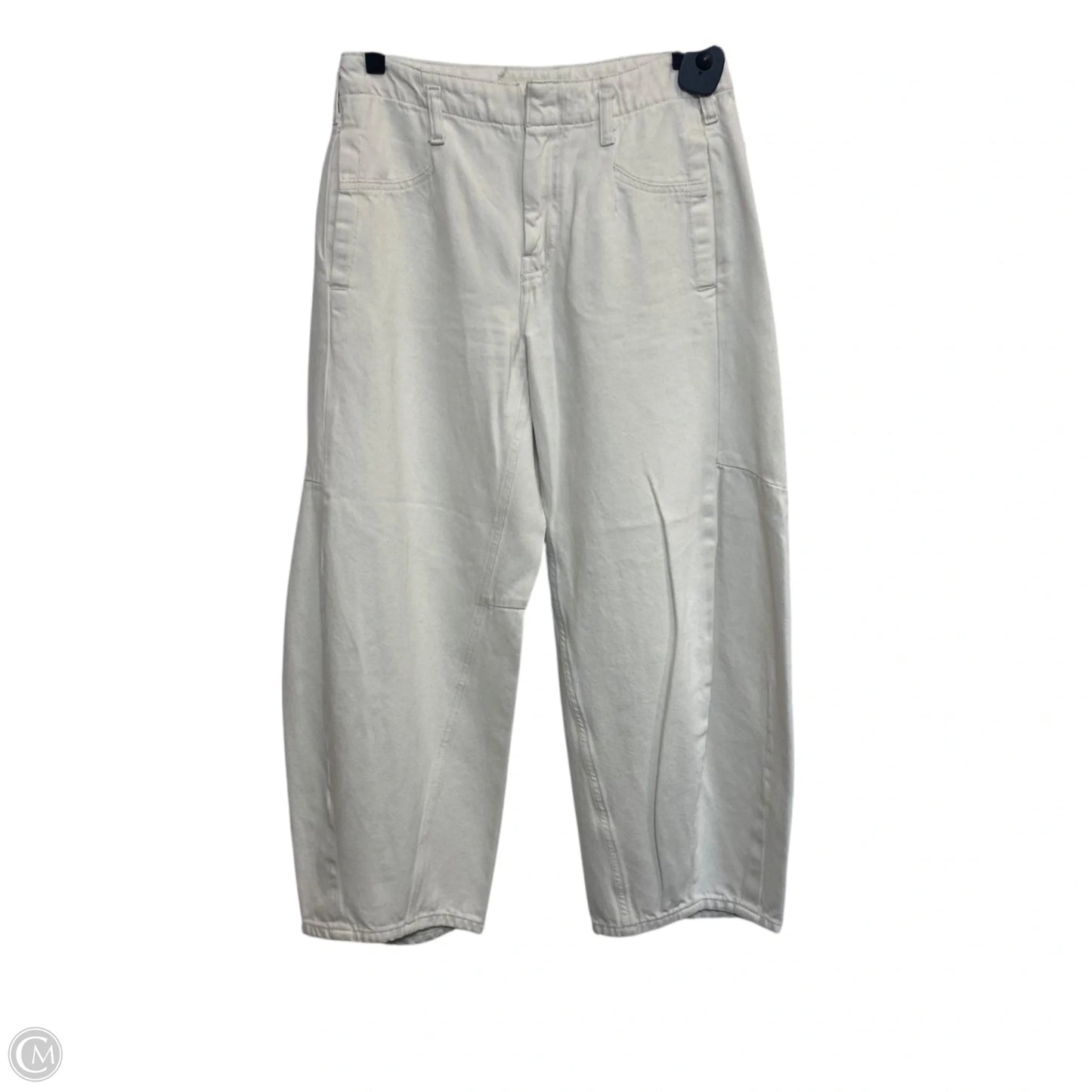 Jeans Wide Leg By Pilcro In Cream Denim, Size: 4p