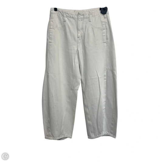 Jeans Wide Leg By Pilcro In Cream Denim, Size: 4p