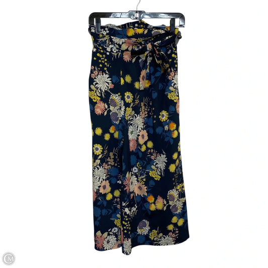 Pants Cropped By Zara In Navy, Size: L